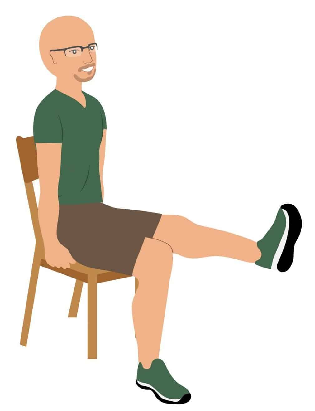 knee extension exercise help increase strength in senior
