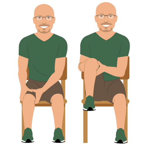 Seated Exercise called knee to chest stretch