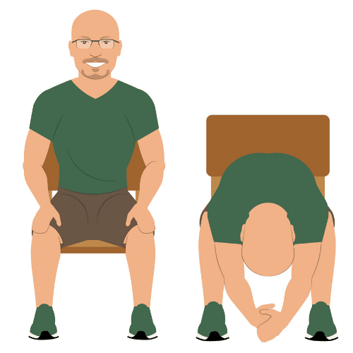 Seated forward stretch helps in spinal stenosis