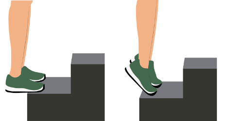 Double heel raises exercise will help reduce Achilles Tendonitis.