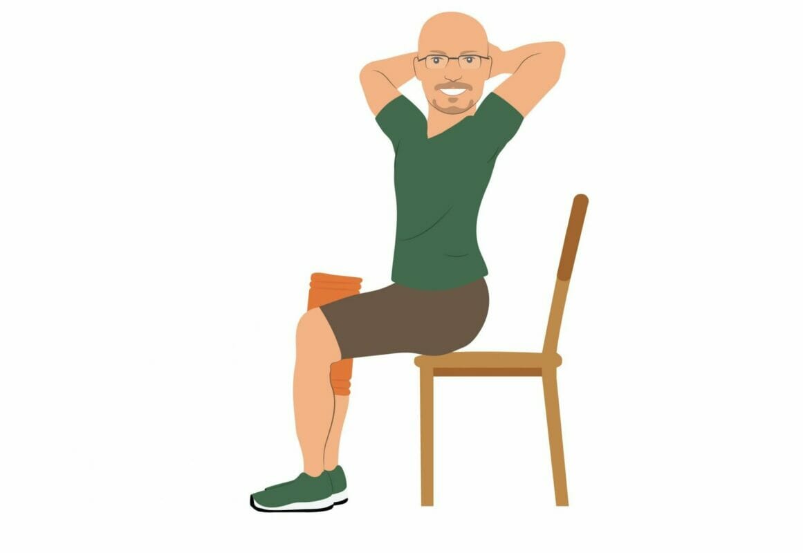 Seated Rotation to relieve back pain from golfing