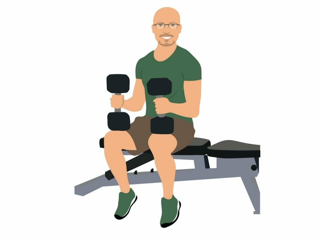 rehab from a calf strain with seated calf raises