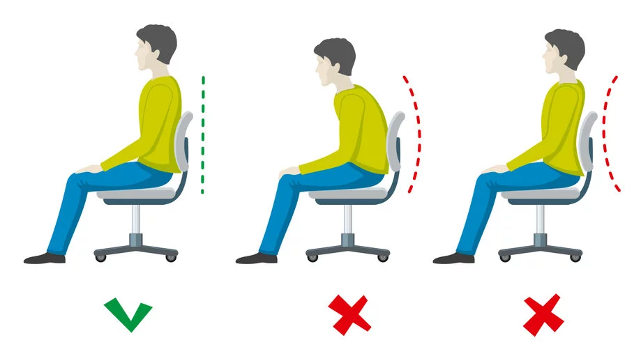 Sitting with Better Posture to Reduce Back Pain