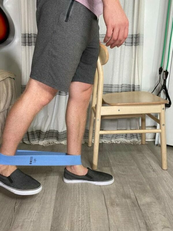 hip impingement exercises:  3-way leg kicks in standing