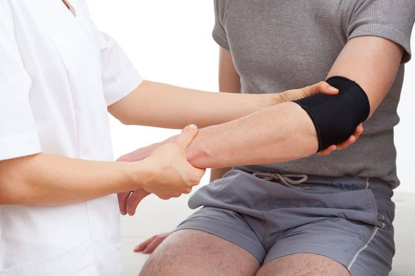 Physical therapy for sprained elbow