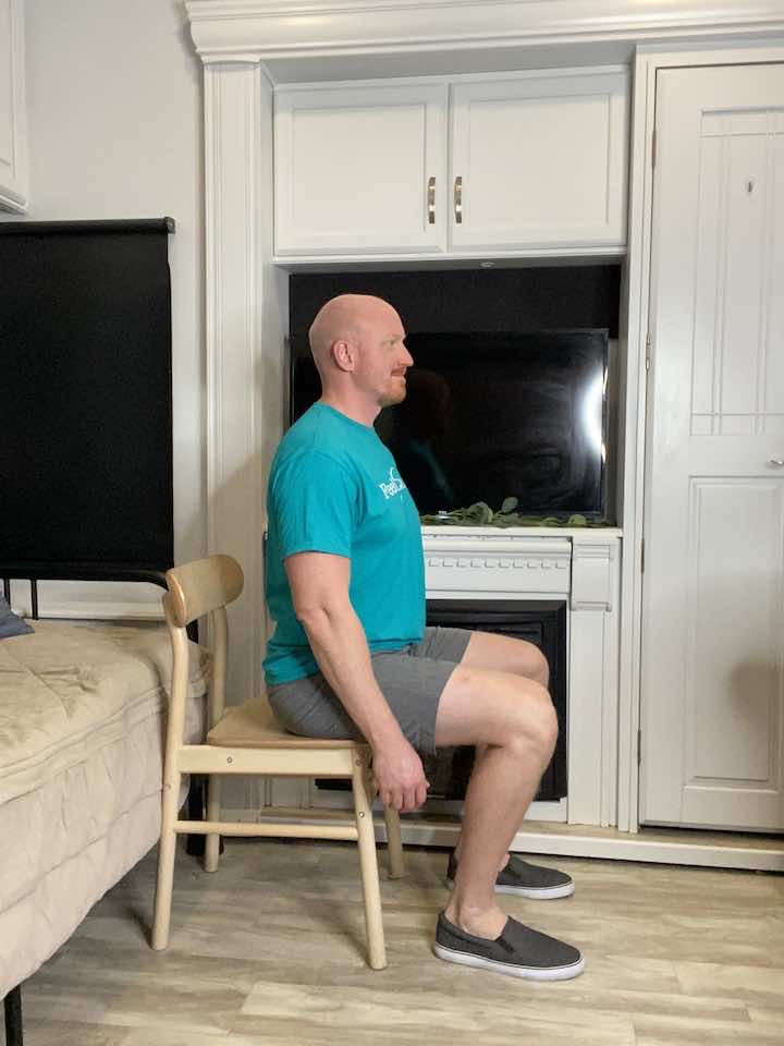 sit to stand exercise step 1